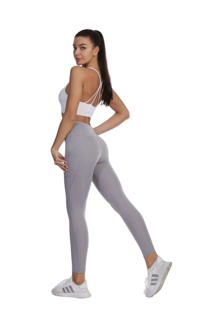 Gray leggings, high waist, tummy control, ankle length, yoga pants, casual wear, gym workouts, hiking, climbing, athletics, errands, under garments, comfortable, stylish, multiple colors, plus size friendly,